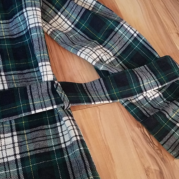 Vintage 70s Jr Pendleton Belted Plaid Jacket - Picture 10 of 11